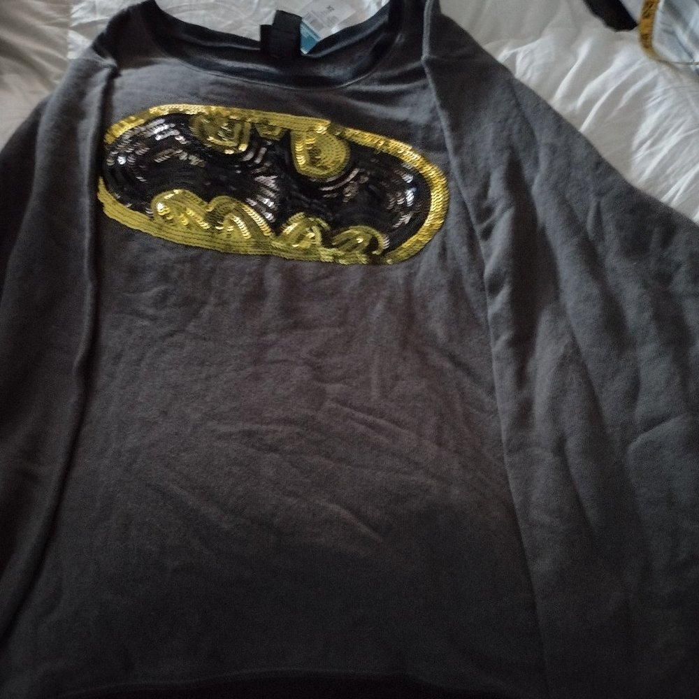Batman Sequin ladies sweater 1x,2xand3xsizes new